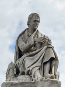 Sir Walter Scott statue at the Scott Monument, Edinburgh