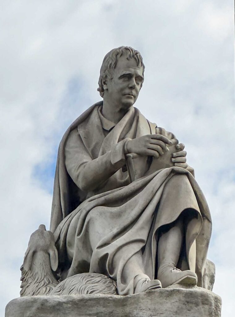 Sir Walter Scott statue Sir Walter Scott statue at the Scott Monument, Edinburgh