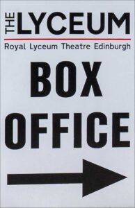 Royal Lyceum Theatre Edinburgh sign