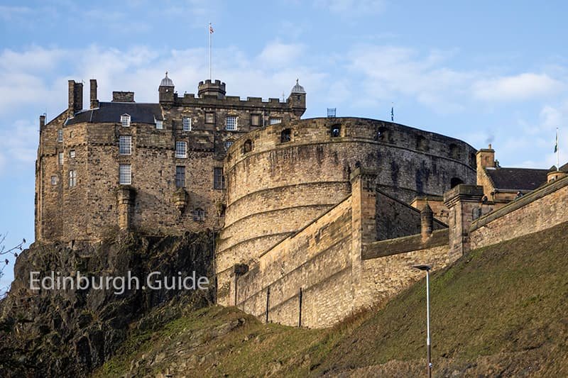 Edinburgh Castle from Johnston Terrace.
